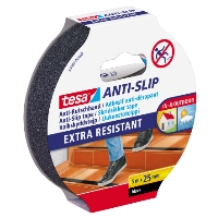 HALKSKYDDSTEJP 25MM 5M SVRT 55587 förpackningen visar att den använts i trappan, märkt extra tålig.