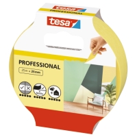 MASK TEJP INDOOR 25MX25MM PROF i gult paket, modern väggdesign, handskalad tejp.