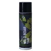 En burk VILDSVINSTJÄRA 500ML lockmedel med kamouflagemönster.