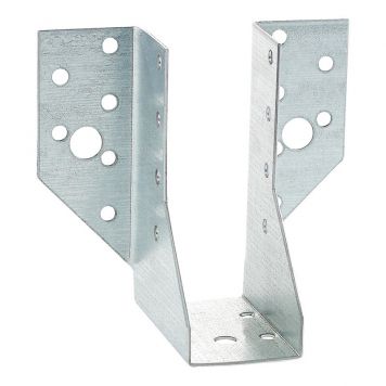 Balksko JH 36x142x2,0: Balkupphängning i metall med flera skruvhål för byggnadsinramning.