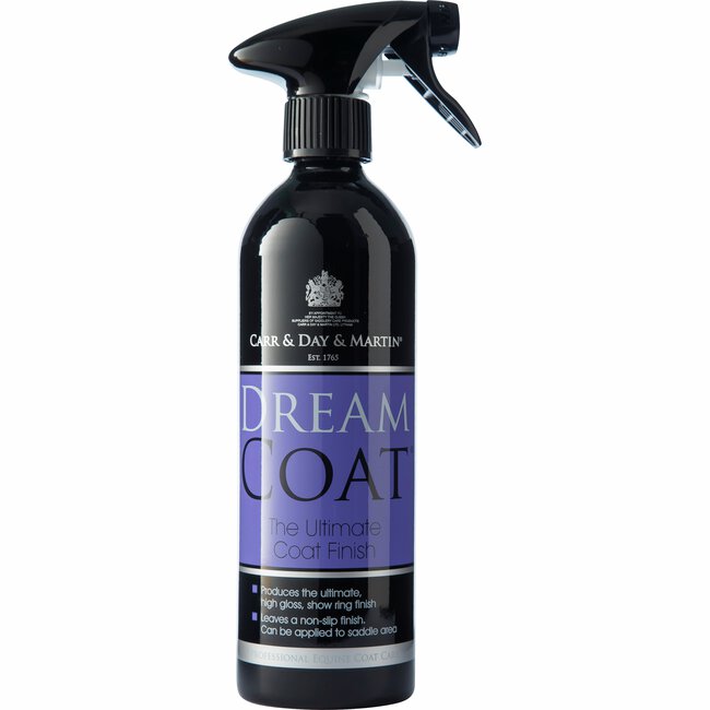 Svart sprayflaska märkt Dreamcoat 500ml av Carr & Day & Martin.