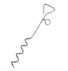 Outdoor Stake 40 cm med handtag och ring för att fästa föremål i marken.