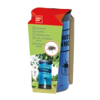 Närbild av en Flugfälla med bete-behållare.