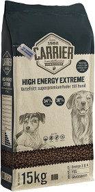 Carrier High Energy Extreme 15 kg påse med två hundillustrationer.