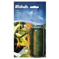 Weibulls Snöre, trädgårdssnöre i plast i förpackning med växtbild i bakgrunden.