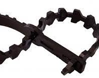 En 45 cm Uppbindningskedja i metall, stark och klar för användning.