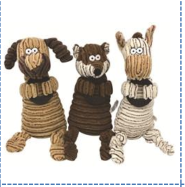 Gummi med bitring (Squeaker x1) 25CM hundleksak finns i färgerna brun, mörkbrun och beige.