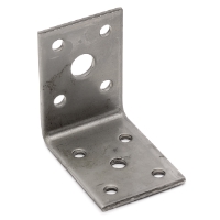 VINKELBESLAG ABV 50X50X2,5X35 A4 rostfri L-konsol med flera skruvhål för sammanfogning av ytor.