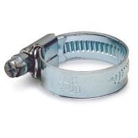 Slangklämma 58-75mm metallslangklämma med skruv, visad mot en vit bakgrund.
