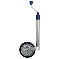 STÖDHJUL Ø48MM 200X50MM STÅLFÄLG, för manövrering och stöd av släpvagnar.