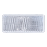 Rektangulär vit vägmarkering REFLEX REKTANGULÄR 90X40 VIT 2-P med reflekterande yta.