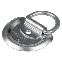 SURRNINGSÖGLA U-600 65X77MM silverfärgat ankare med D-ring på vit bakgrund.