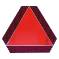 LGF-SKYLT 420X360MM triangelskylt i aluminium för långsamtgående fordon mot vit bakgrund.