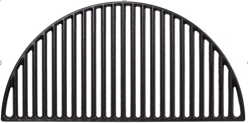 Halvt Gjutjärnsgaller till NF 22