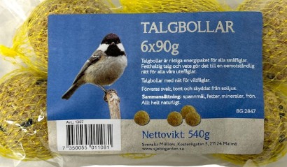Sjöbogården Talgbollar energirika 6x90g