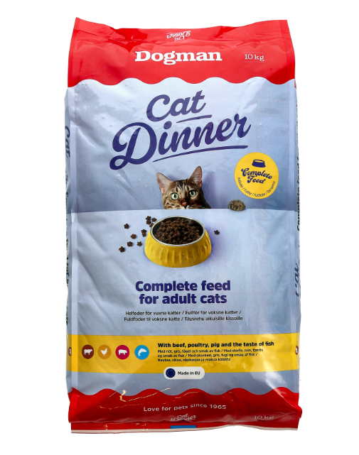 Dinner Torrfoder för katt 10kg