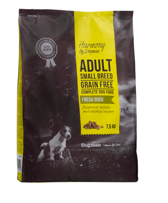 Small Breed spannmålsfritt hundfoder 7,5kg