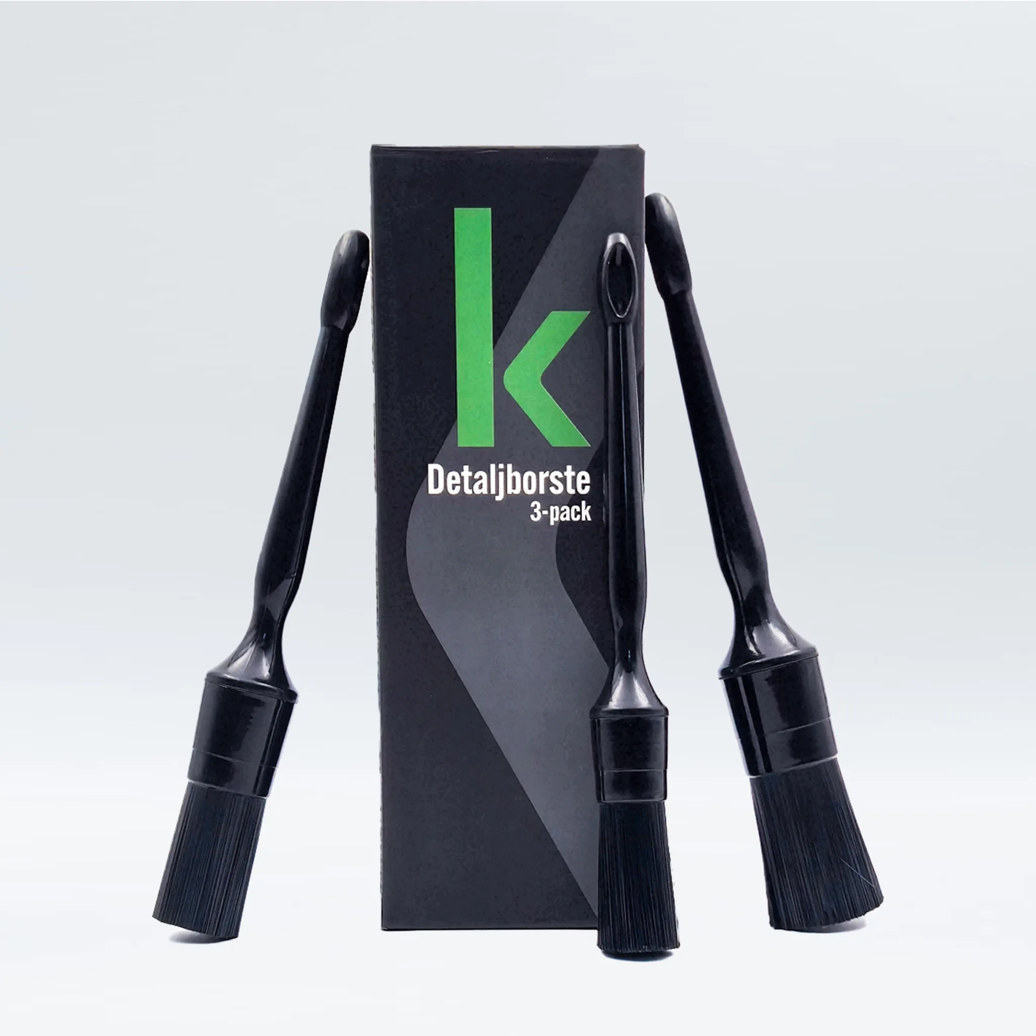 Detaljborste Hård 3-pack
